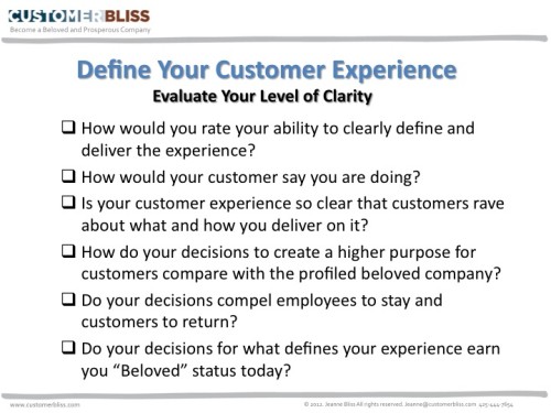 Define Your Customer Experience and Evaluate Your Level of Clarity