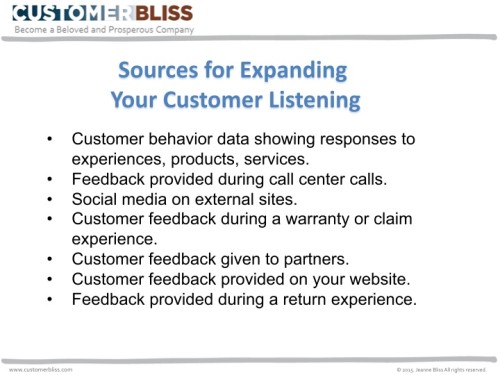 Sources for Expanding Your Customer Listening
