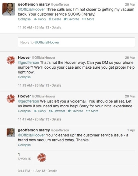 Listening to Customers Hoover