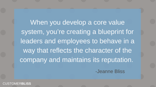 DEVELOP AND COMMIT TO A SET OF CUSTOMER-FOCUSED VALUES TO ELEVATE THE CUSTOMER EXPERIENCE