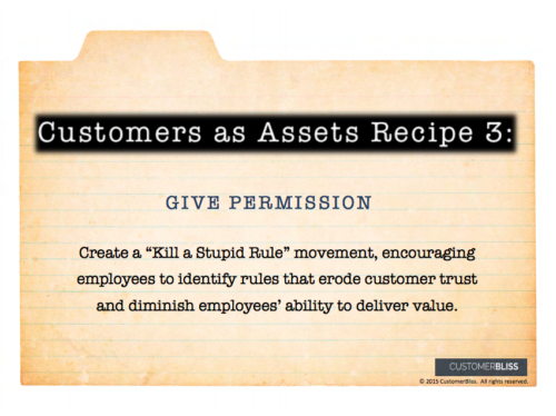 customers as assets recipe 3
