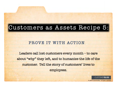 customers as assets recipe 5