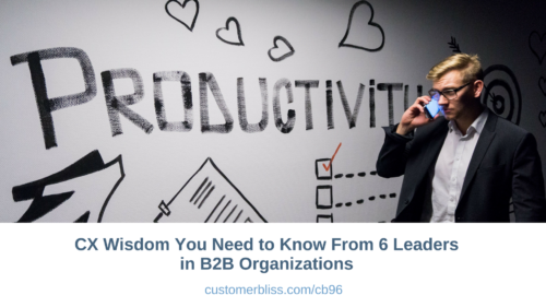 CX Wisdom You Need to Know From 6 Leaders in B2B Organizations