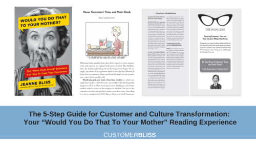 The 5-Step Guide for Customer and Culture Transformation: Your “Would You Do That To Your Mother” Reading Experience